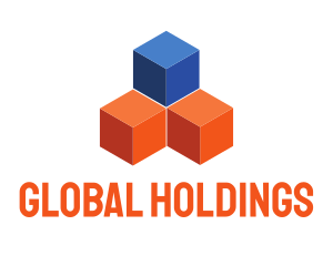 Blue & Orange Cubes logo