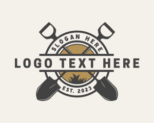 Shovel Garden Landscaping logo design