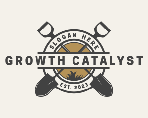 Shovel Garden Landscaping logo design