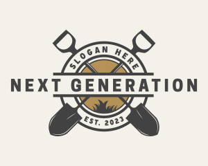 Shovel Garden Landscaping logo design