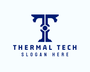 Tech Circuit Letter T logo design