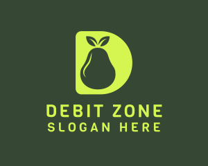 Green Pear D logo design