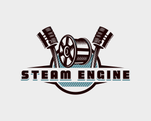 Mechanic Engine Automotive logo design