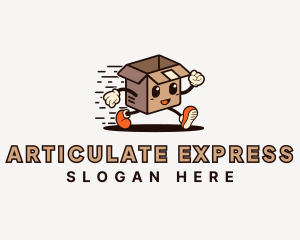 Express Courier Box logo design