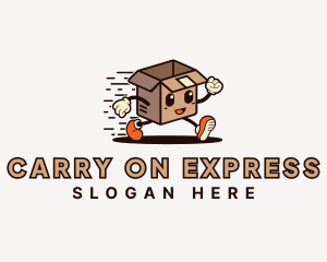 Express Courier Box logo design