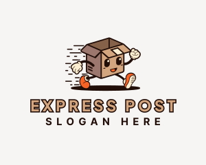 Express Courier Box logo design