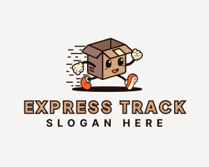 Express Courier Box logo design