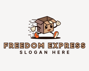 Express Courier Box logo design