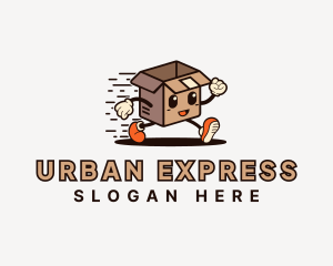 Express Courier Box logo design