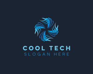 Fan Cooling Ventilation logo design