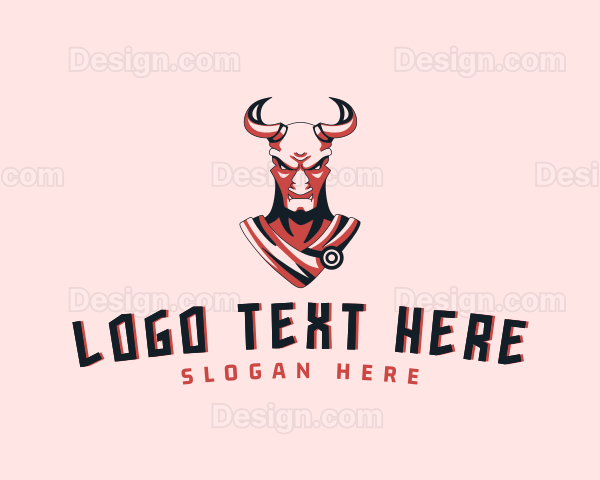 Tough Minotaur Character Logo