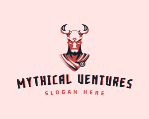 Tough Minotaur Character logo design