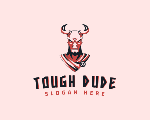 Tough Minotaur Character logo design