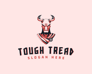 Tough Minotaur Character logo design