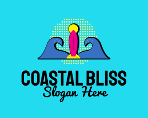Retro Wave Surfing  logo
