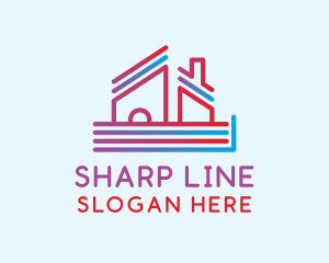 House Roof Lines logo design