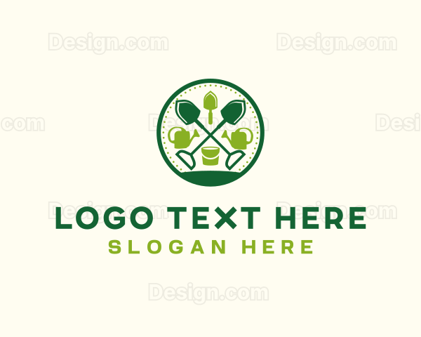 Gardening Tools Shovel Logo