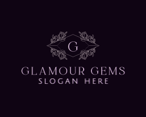 Flower Jewel Gem logo design