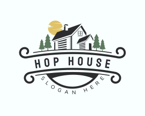 Cottage Cabin House logo design