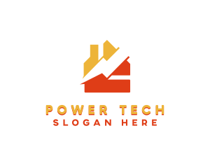 Electricity Power Thunder logo design