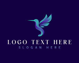 Sleek Hummingbird Wellness logo