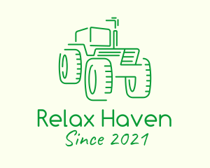 Green Farm Tractor  logo
