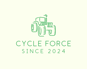 Agri Farm Tractor  logo design