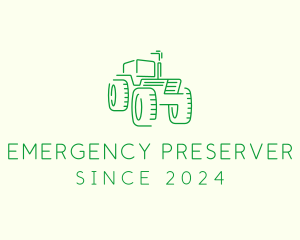 Agri Farm Tractor  logo design