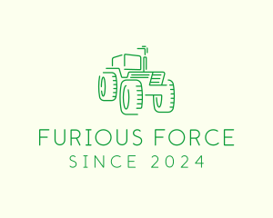 Agri Farm Tractor  logo design