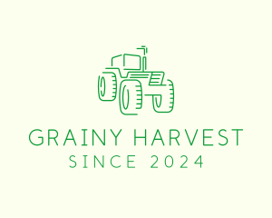 Agri Farm Tractor  logo design