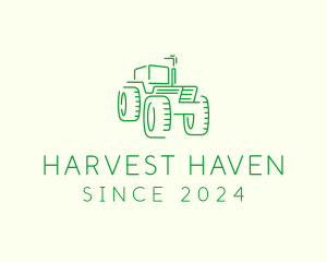 Agri Farm Tractor  logo design