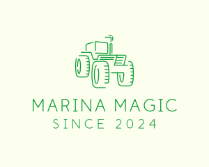 Agri Farm Tractor  logo design