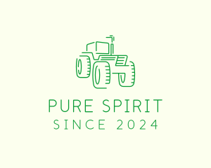 Agri Farm Tractor  logo design