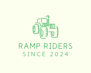 Agri Farm Tractor  logo design