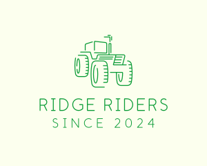 Agri Farm Tractor  logo design