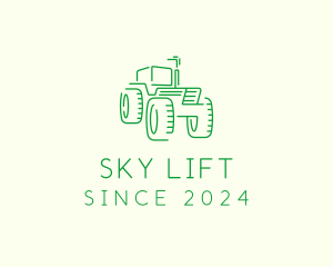 Agri Farm Tractor  logo design