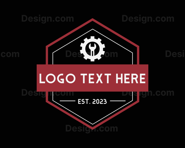 Cogwheel Wrench Repair Logo