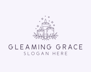 Sparkling Scented Candles logo design