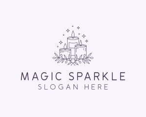 Sparkling Scented Candles logo design