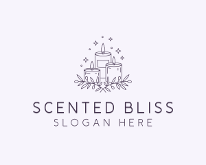 Sparkling Scented Candles logo design