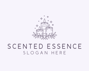 Sparkling Scented Candles logo design