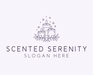 Sparkling Scented Candles logo design