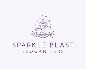 Sparkling Scented Candles logo design