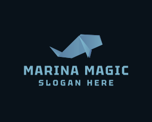 Sea Whale Origami  logo