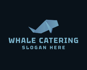 Sea Whale Origami  logo