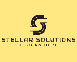 Cyber Technology Letter S logo design