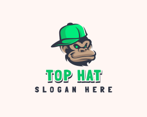 Hip Hop Monkey Hat logo design