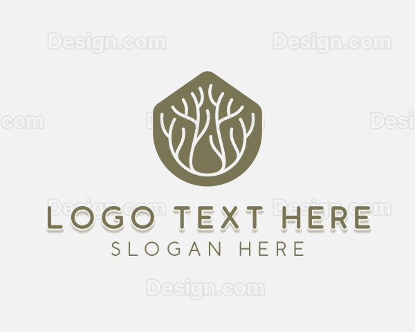 Botanical Tree Gardening Logo