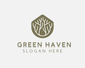 Botanical Tree Gardening logo design