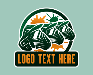 Paintball Combat Shooting logo